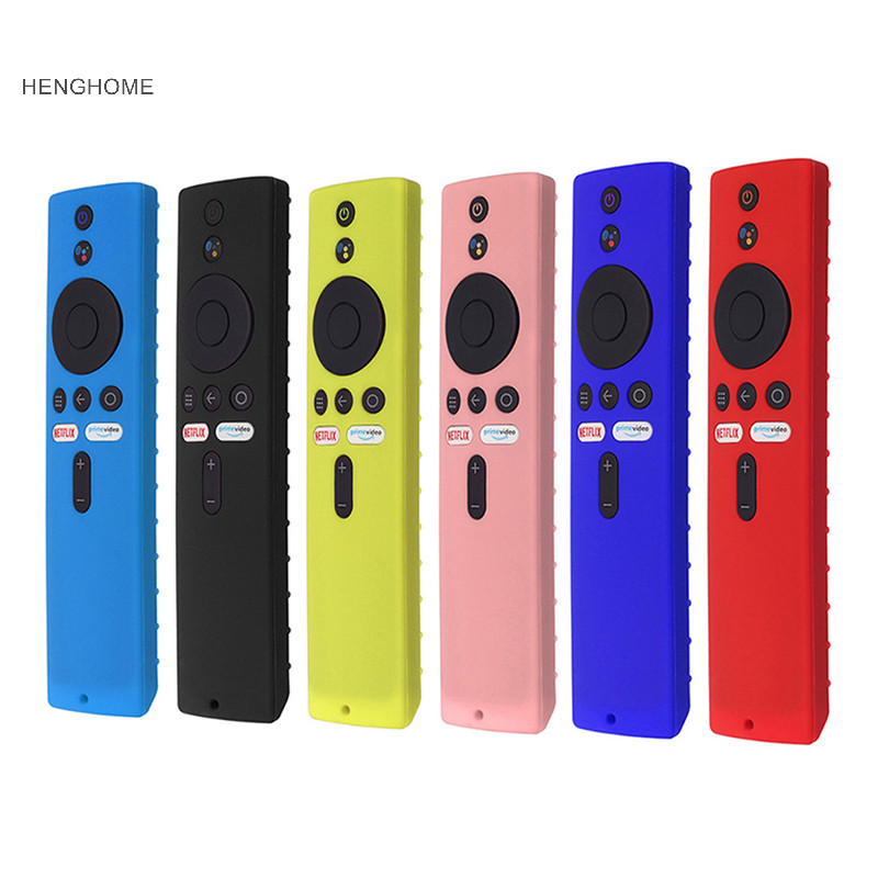 Henghome 1 Vỏ Từ Xa Cho Xiaomi Mi TV Box S Wifi Điều Khiển Từ Xa Silicon Chống Sốc Bảo Vệ Cho Mi TV Stick TFG