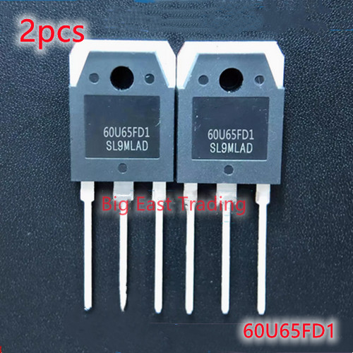 60U65FD1 TO-3P bóng bán dẫn 2 chiếc 60A / 650V máy hàn ống đơn, đảm bảo chất lượng pxc6