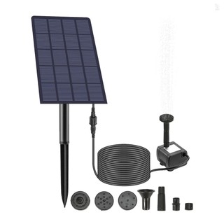 Máy bơm đài phun nước năng lượng mặt trời 2,5W với 4 vòi phun DIY Birdbath Máy bơm nước chìm gắn tường Máy bơm đài phun nước cắm cho bể cá Bể cá trong vườn Bể cá