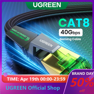 Ugreen Dây Cáp Mạng lan cat8 40gbps 2000mhz rj45 Cho Máy In ps4 laptop pc tv