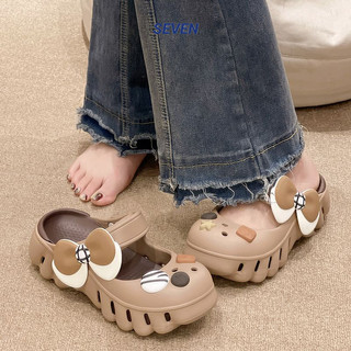 SEVEN  Dép cross dép sandal nữ dép bánh mì nữ  Trẻ trung Tiện dụng Độ bền cao Chất liệu tốt FBT2440SQ9 16Z240419