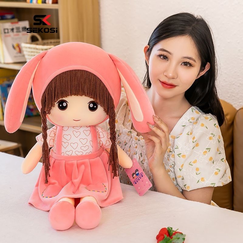 Sk80cm Dễ Thương Lop-Eared Thỏ Ragdoll Búp Bê Philippine Sang Trọng Đồ Chơi Ragdoll Quà Tặng Sinh Nh