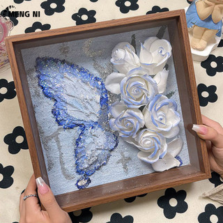 Bướm hoa hồng khung ảnh diy bướm hoa hồng họa tiết tranh khung ảnh 520 món quà sáng tạo hoa hồng bướm khung ảnh
