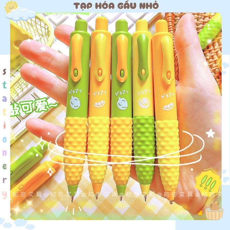 Bút chì bấm Mura M-8519 Durian Sầu Riêng Béo Lùn ngòi  0.5mm [Taphoagaunho]