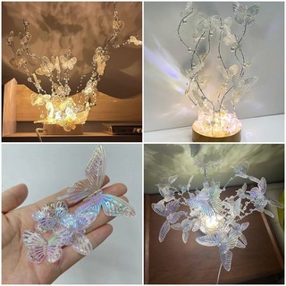 Ins Bướm Đèn Ngủ Sáng Tạo DIY Bầu Không Khí Đèn Đạo Cụ Ảnh Để Bàn Trang Trí Trang Trí Nhà Quà Tặng Sinh Nhật