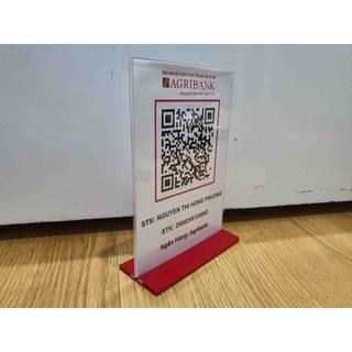 Menu Mã QR CODE để bàn mica, bền đẹp