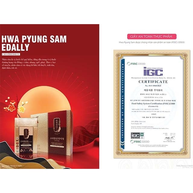 HỒNG SÂM LINH CHI EDALLY (HWA PYUNG SAM EDALLY)