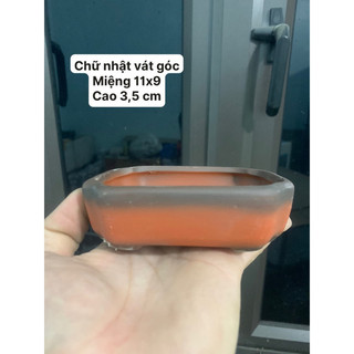 GV. Chậu mini bonsai gốm đất nung đẹp