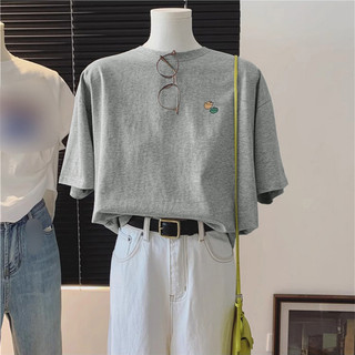 2024 Mới Áo Thun Unisex 100% Cotton Tay Ngắn Rời Plus Size 5XL Tee Baggy Cổ Tròn Nam Nữ