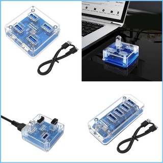 Ez USB3 0 Bộ Chia 4 Cổng USB Hub Trong Suốt Một Đến Bốn Máy Tính Đa Năng USB Dock Extender 5Gbps MicroUSB