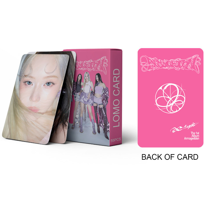 55 Chiếc Lomo Cards Armageddon Album 1st Drama MY WORLD Photocards WINTER GISELLE KARINANING Kpop Bư