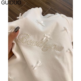 Ngọt Ngào Thêu Nơ Crop Ngắn Tay Top Slim-Fit Vai Top Mùa Hè Nữ Áo Thun Thêu Trắng
