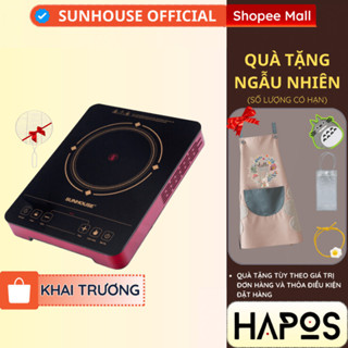Bếp hồng ngoại cảm ứng Sunhouse Chính hãng, Tặng vỉ nướng, công suất cao 2000W SHD6014 -BH 12 THÁNG- HAPOS SUNHOUSE