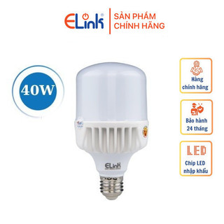 Bóng Đèn Led Trụ Nhôm ELink  40W Cao Cấp, Ánh Sáng Trắng