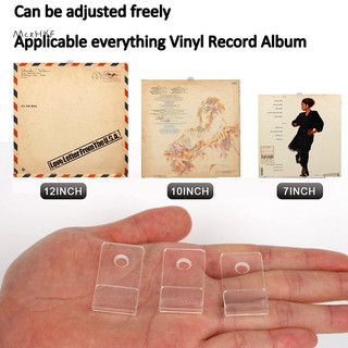 Mcehkf 10 Chiếc Vinyl Ghi Hiển Thị Kệ Treo Tường Tối Giản Acrylic Vinyl Giá Đỡ Tường Ghi Tường Treo Tường Hiển Thị Đứng Cho Album CD Mới