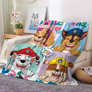 Paw Patrol Chăn Chăn Hoạt Hình Thoải Mái Và Ấm Áp Chăn Sang Trọng Thích Hợp Cho Mọi Mùa, Chăn Cho Văn Phòng, Trang Trí Phòng Khách, Đồ Dùng Du Lịch Và Cắm Trại