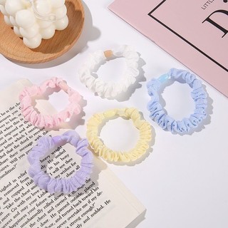 Kẹo Màu Gạc Nhỏ Scrunchy Buộc Tóc Phiên Bản Hàn Quốc Kem Ngọt Ngào Màu Dây Buộc Tóc Dễ Thương Vải Cô Gái Buộc Tóc Dây Cao Su
