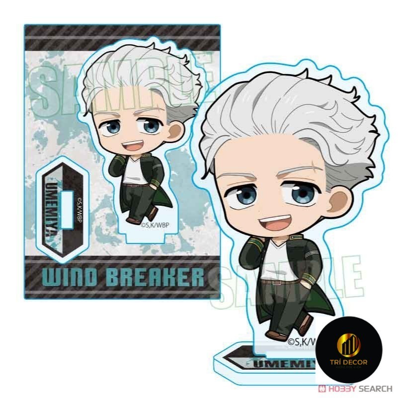 Mô Hình Keychain Acrylic Wind Breaker Mitsuki Kiryu Akihiko Nirei Harura Sakura Anime Manga2