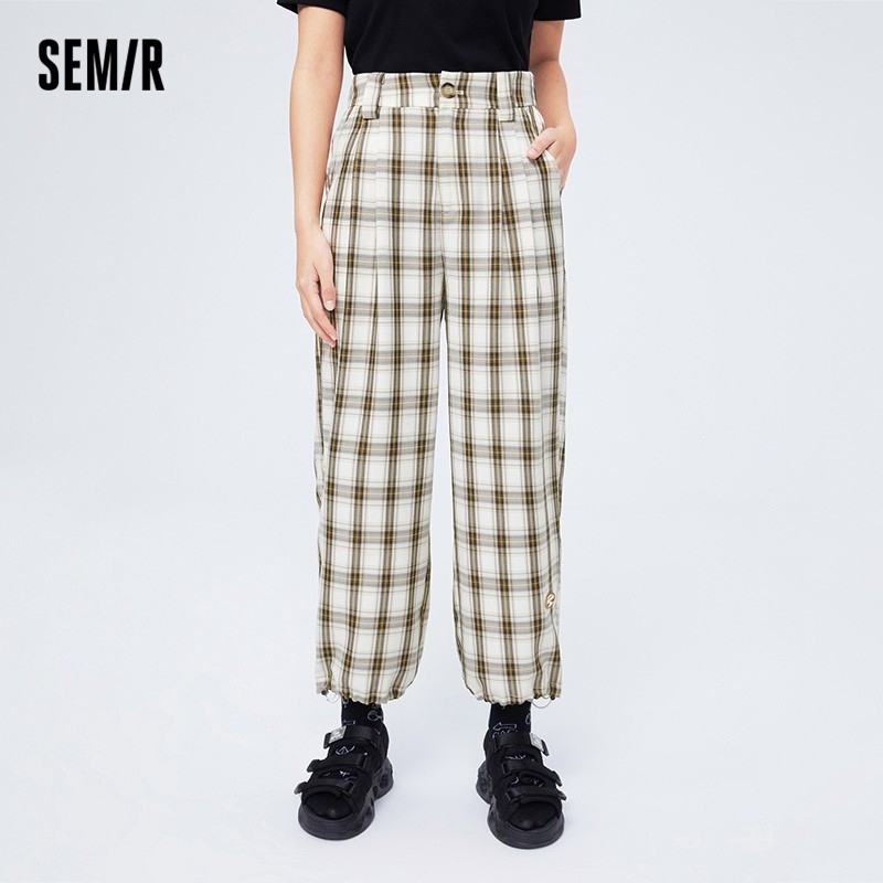 Semir Quần Semir Quần Legging Nữ Quần Jogging Quần Thời Trang Mùa Hè Retro Kẻ Sọc Quần Xu Hướng Nghệ