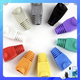 100 đầu bọc  RJ45 hạt mạng nhựa.- Màu ngẫu nhiên.