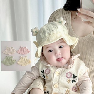 Hoạt Hình Dễ Thương Cho Bé Kem Chống Nắng Lưu Vực Nắp Sơ Sinh Người Cá Mũ Mỏng Rỗng Trẻ Sơ Sinh Che Nắng Bát Mũ