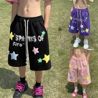 M-5xl Quần Short Nam Nữ Phong Cách Mỹ Ngôi Sao In Quần Short Thể Thao Xu Hướng Mùa Hè Quần Ngắn Bóng Rổ Quần Short Rời Cho Nam Hồng Đen Xanh