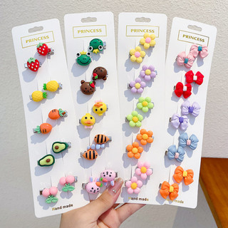 Set 10 kẹp tóc nhiều màu mini dễ thương cho bé gái