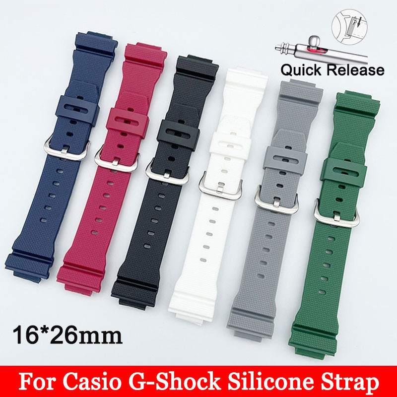 Dây đeo đồng hồ silicon cho Casio G-SHOCK DW6900 DW5600 GA110 GD120 G5600 5700 Dây đeo đồng hồ phát 