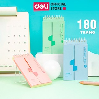  Sổ Học Từ Vựng Deli - Sổ Tay Học Ngoại Ngữ 180 Trang Word List Flash Card Ghi Chú Nhỏ Nhắn Tiện Lợi. 