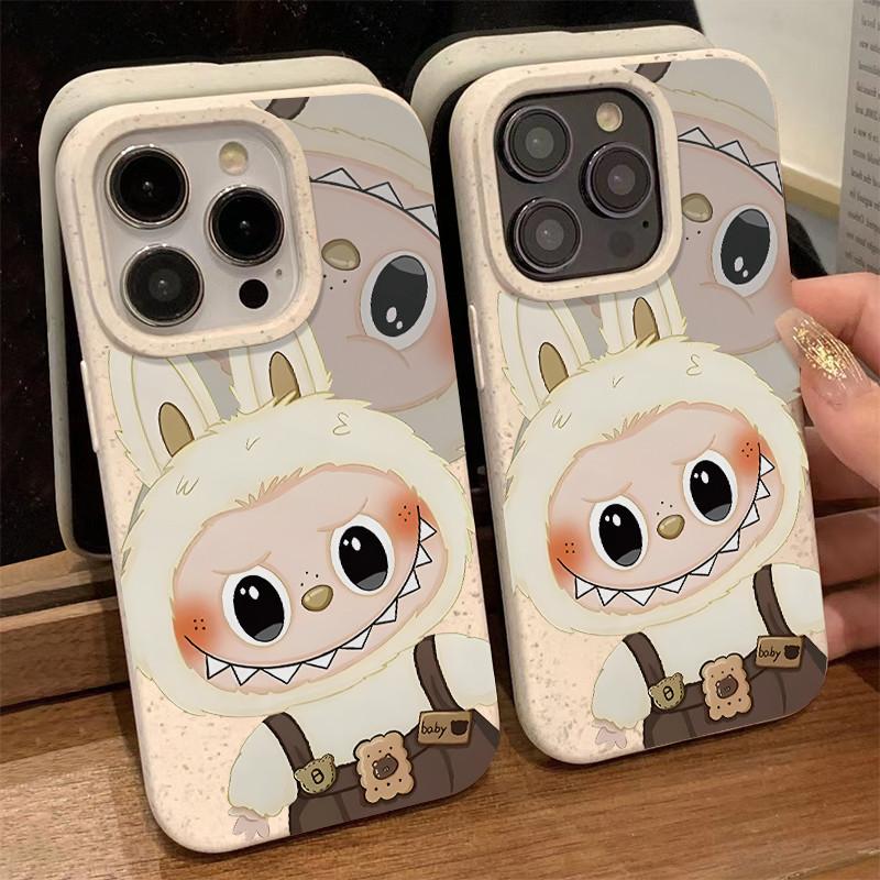 ốp lưng iPhone 11 12 13 14 15 Pro Max 7+ 8 Plus XR X/XS Chống rơi Chống sốc Bubble Matt LABUBU cute 