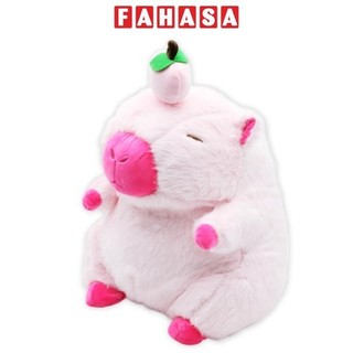Thú Bông Capybara Đội Trái Đào 30 cm - Nuan Nuan DL24-001