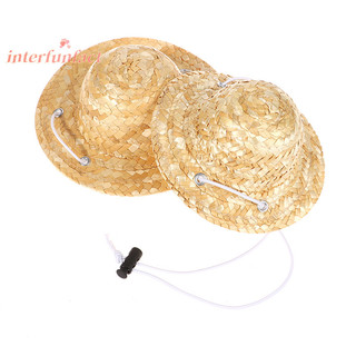 1 chó thú cưng mini mũ rơm mexico sombrero mèo mũ chống nắng đi biển đảng chó hawaii mũ thú cưng phụ kiện trang phục cho chó