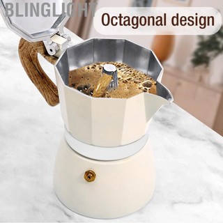 Blinglight Máy pha cà phê Stovetop Dễ dàng làm sạch ngay cả khi làm nóng Moka Pot nhỏ 300ml cho bếp điện từ gia đình