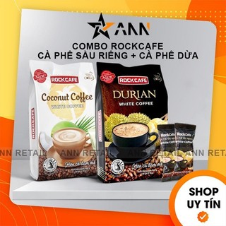 Combo Cà Phê Sầu Riêng Durian Rockcafe+ Cà Phê Dừa Coconut Rockcafe Thơm Ngon Đậm Vị
