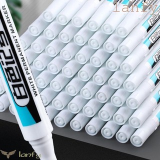 Bút Sơn Thường Trực Trắng LANFY, Bút Đánh Dấu Trắng Chống Thấm Nước 0.7mm / 1.0mm / .2.5mm, Đồ Dùng Viết Không Dễ Phai Màu Viết Mịn Không Bẩn Tay Bút Đánh Dấu Dầu Graffiti