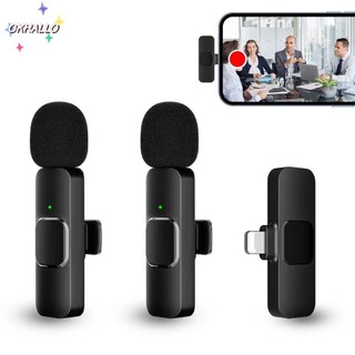  Micrô Lavalier không dây OKHALLO Mic Mini 2023 K9 Phát sóng chơi game Âm thanh trực tiếp Ghi Video Mic điện thoại cho   Android   