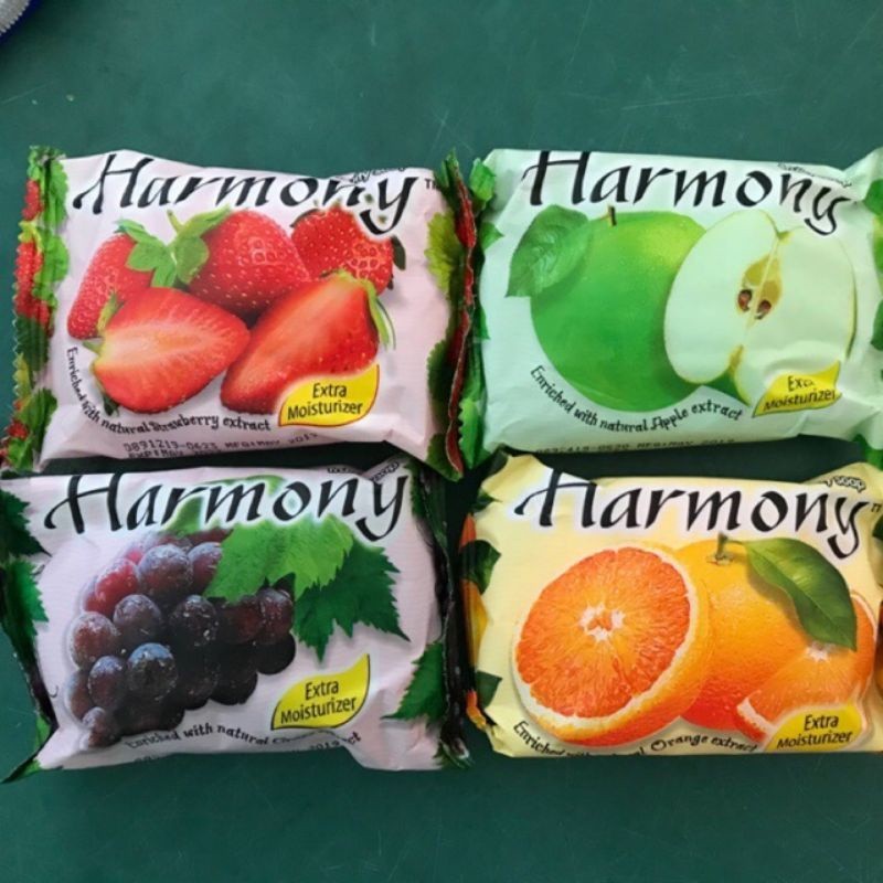 Xà Bông Cục Harmony Hương Dâu/Cam/Chanh/Nho/Táo 75g