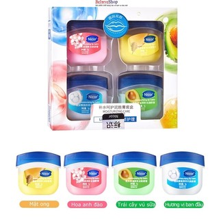 Bộ 4 son dưỡng môi dưỡng ẩm chăm sóc môi Vaseline 7g*4 -BeloveShop