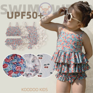 Đồ bơi trẻ em Tankini Baby Floral Strap Bikini Đồ bơi UPF50 + Chống nắng