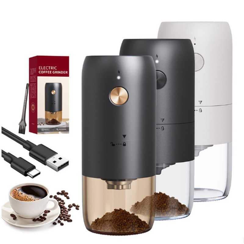Máy xay cà phê điện cầm tay nâng cấp mới Sạc USB Lõi xay gốm chuyên nghiệp Máy xay hạt cà phê gia vị