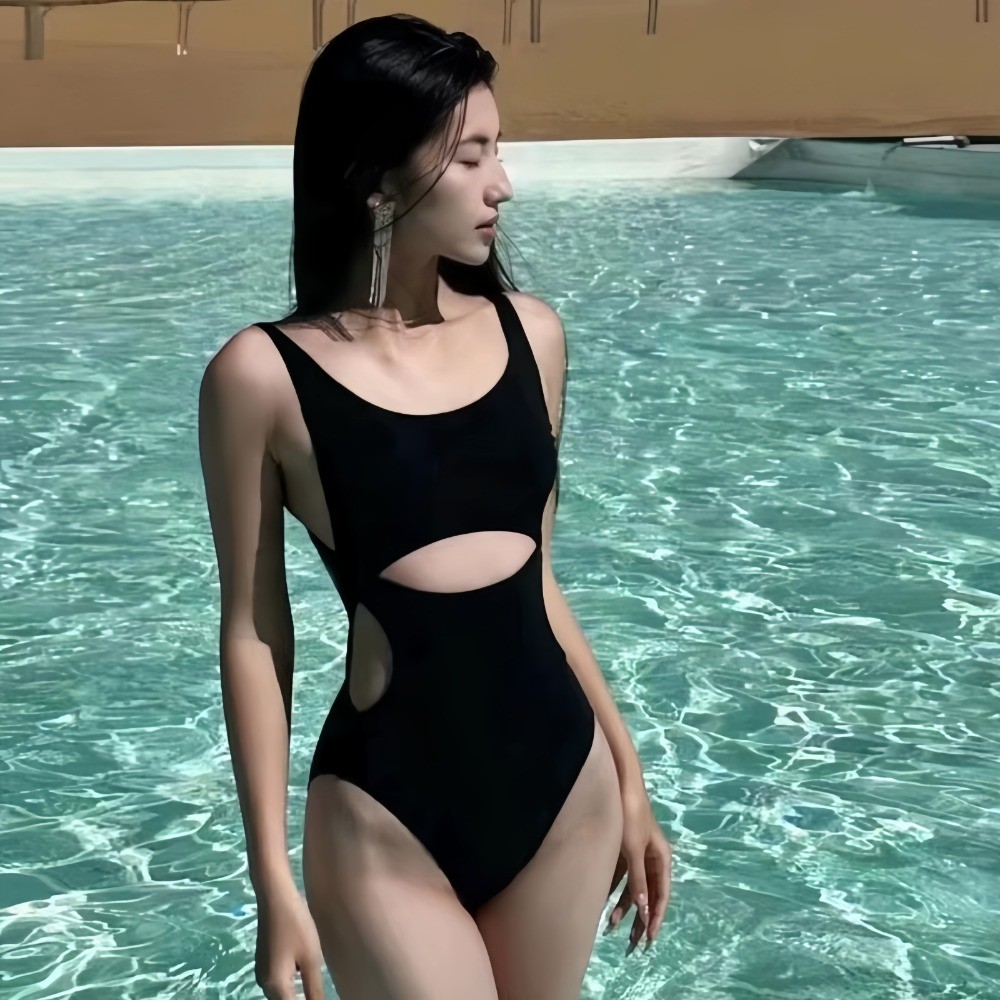 RICH-THEY Đồ Bơi Bikini Gợi Cảm One Piece Màu Đen Đồ Bơi Một Mảnh Thời Trang Mới Cho Nữ | BigBuy360 - bigbuy360.vn