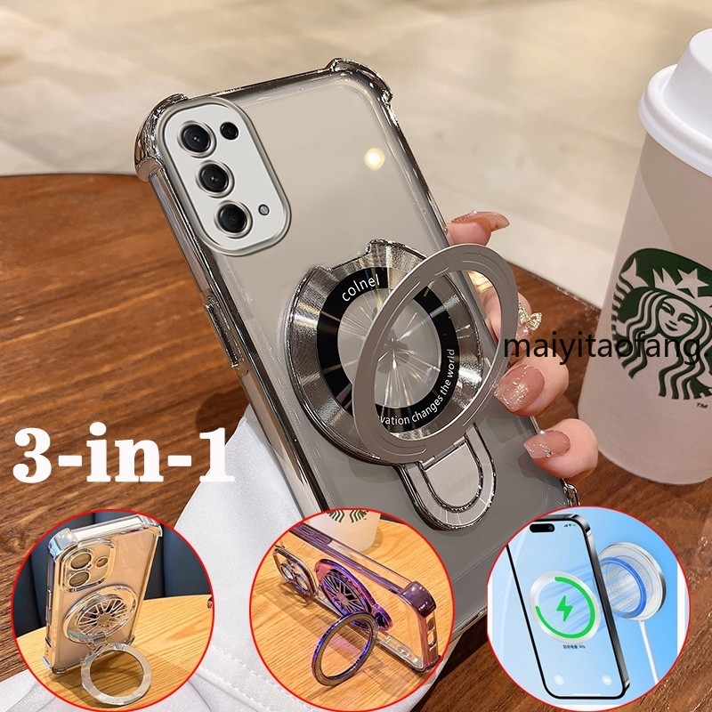 [3 trong 1] Ốp lưng cho OPPO RENO 5 5g oppo RENO 4 4g reno5 5g Vỏ điện thoại mềm bằng silicon Vỏ tro