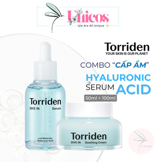  COMBO TORRIDEN DIVE IN Cấp Ẩm Phục Hồi - Serum Torriden 50ml + Kem Dưỡng Torriden 100ml 