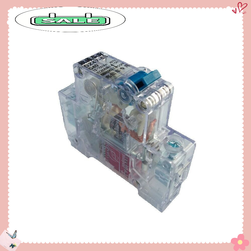 APTOMAT CB 40A TRONG SUỐT CHUYÊN DỤNG CHO XE ĐẠP ĐIỆN VÀ XE MÁY ĐIỆN, ĐIỆN 1 CHIỀU