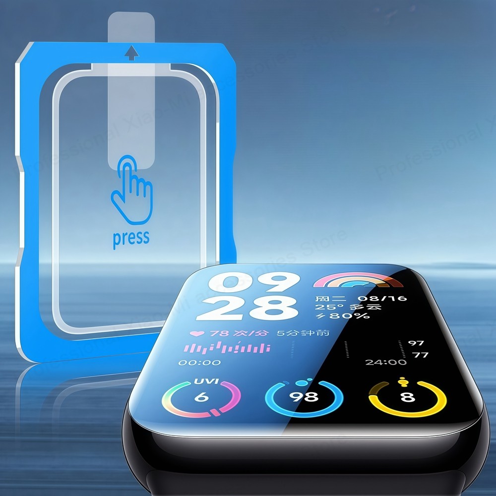 Dễ dàng cài đặt Kính cường lực cho Xiaomi Mi Smart Band 9 Active HD One Click Dễ dàng bảo vệ màn hìn