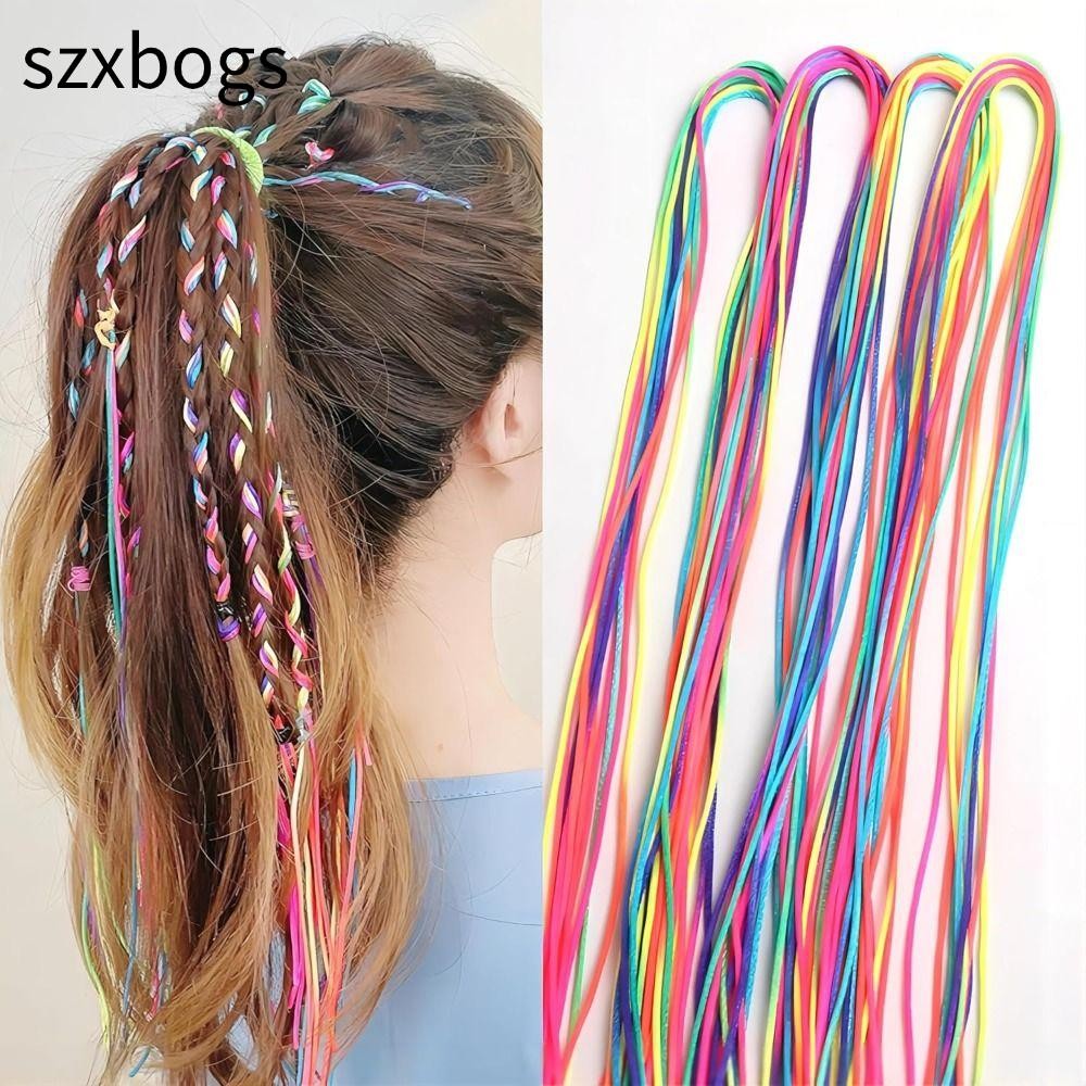 Szxbogs 16 / 24 / 32 Dây buộc tóc đầy màu sắc, Dây buộc tóc màu Gradient, Phụ kiện tóc thời trang Dâ