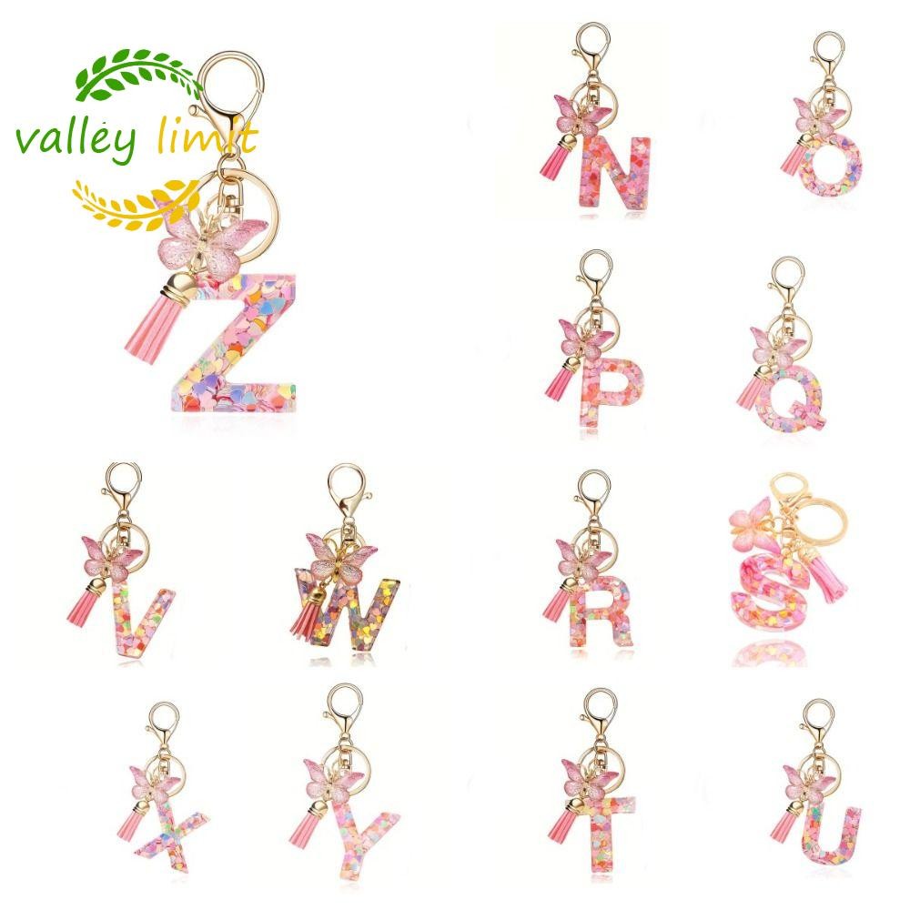 valley limit Valley LIMIT 26 Chữ Móc Khóa Màu Hồng Phụ Kiện Xe Hơi Thời Trang