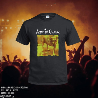 Alice IN CHUỖI BAND 100% COTTON ÁO THUN UNISEX ĐỒ HỌC IN