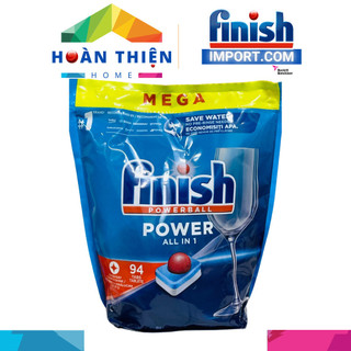 1 túi 94 viên rửa chén finish all in 1 max – 0% ecolabel eu - mới về - 10x tính năng