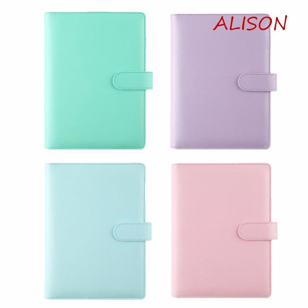 Alison Notebook Cover Refillable DIY Ring Binder File Folder A6 / A5 Da PU Notepad Cover